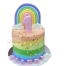 b070-Number 1 Cake+Rainbow Fondant Dec