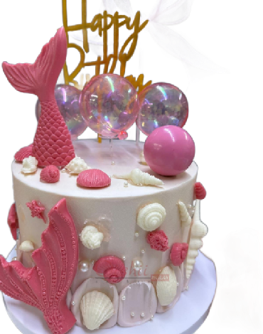 MERMAID PINK CRYSTAL CAKE